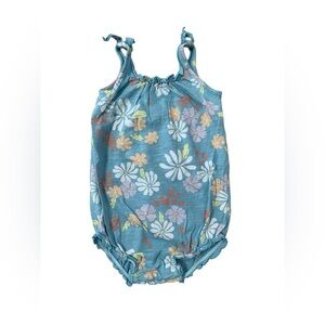 Little Co. Size 24 Months Organic Floral Bubble Romper